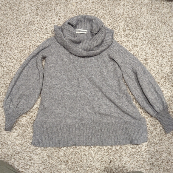 Gray Cowl Neck Sweater - Picture 1 of 5